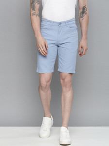 The Indian Garage Co. Solid Men Blue Chino Shorts