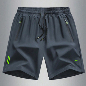 Prosharx Printed Men Grey Sports Shorts