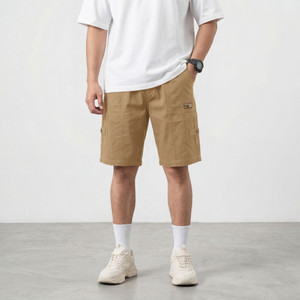 SEEWELL.in Solid Men Gold Cargo Shorts