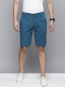 The Indian Garage Co. Solid Men Blue Casual Shorts