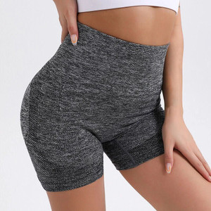 Shoppy villa Solid Women Dark Grey Gym Shorts, High Waist Shorts, Running Shorts, Sports Shorts, Swim Shorts