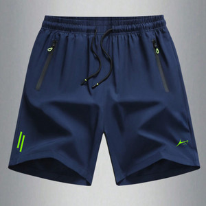 Prosharx Printed Men Blue Sports Shorts