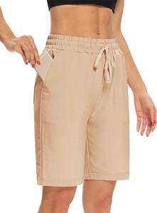 southcity attires Solid Women Beige Regular Shorts, Night Shorts, Basic Shorts, Casual Shorts