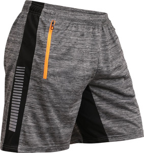 Sportinger Solid Men Grey Sports Shorts
