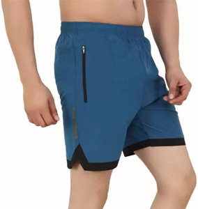 WMX Solid Men Blue Casual Shorts, Regular Shorts