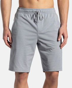 JOCKEY Solid Men Grey Sports Shorts