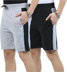 TRIFOX Solid, Color Block, Striped Men Multicolor Gym Shorts, Casual Shorts, Regular Shorts