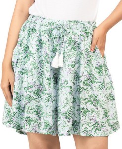 BSTORIES Printed Women Green Culotte Shorts