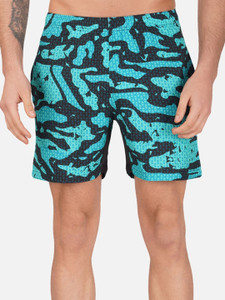Sportinger Printed Men Green Board/Swim Shorts