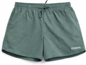 itsme Solid Women Green Running Shorts