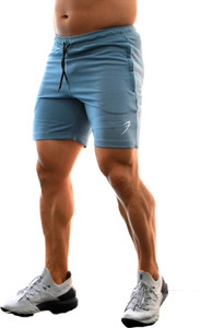 FuaarK Solid Men Light Blue Gym Shorts