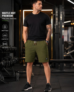 karwa Solid Men Green Sports Shorts