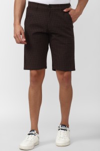 PETER ENGLAND Checkered Men Multicolor Regular Shorts
