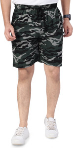 NEO GARMENTS Military Camouflage Men Multicolor Regular Shorts, Gym Shorts, Basic Shorts, Casual Shorts