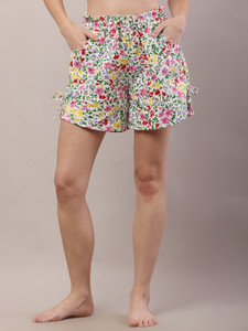 ZOSIC Printed Women Multicolor Casual Shorts