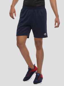 NIVIA Solid Men Blue Sports Shorts