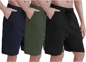 West Gate Clothing Solid Men Multicolor Casual Shorts