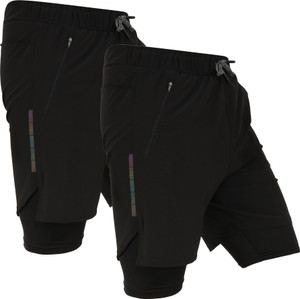 NINQ Solid Men Multicolor Gym Shorts, Sports Shorts, Cycling Shorts, Running Shorts