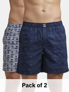 JOCKEY Printed Men Multicolor Boxer Shorts Pack of 2 - Image 6