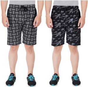 FEEL TRACK Printed Men Multicolor Regular Shorts