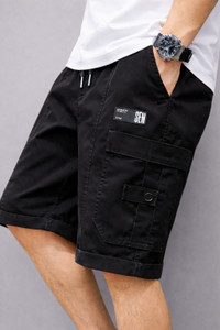 UWALD CREATION Solid Men Multicolor Cargo Shorts