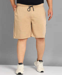 METRONAUT PLUS Solid Men Beige Casual Shorts