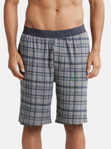 JOCKEY Checkered Men Grey Night Shorts