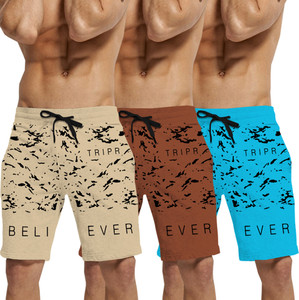 TRIPR Printed Men Multicolor Regular Shorts