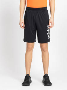 ADIDAS Printed Men Black Casual Shorts