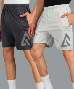 Adrenex पुरुषों के लिए सॉलिड बहुरंगी रनिंग शॉर्ट्स