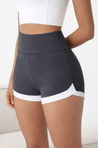 HSR Solid Women Reversible Grey Sports Shorts