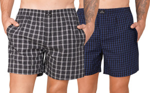 String Checkered Men Multicolor Boxer Shorts