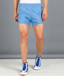 Pace International Striped Men Blue Sports Shorts