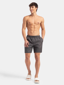 JOCKEY Checkered Men Dark Grey Boxer Shorts