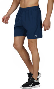 NINQ Solid, Printed Men Blue Cycling Shorts, Sports Shorts, Gym Shorts, Regular Shorts, Compression Shorts