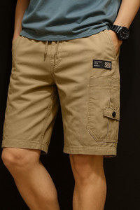 METRONAUT Solid Men Beige Cargo Shorts
