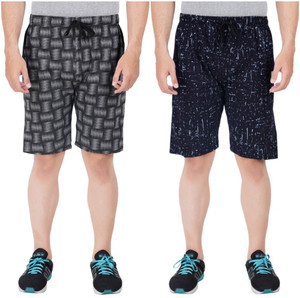 FEEL TRACK Printed Men Multicolor Regular Shorts