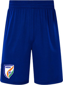 Technolink Solid Men Blue Sports Shorts