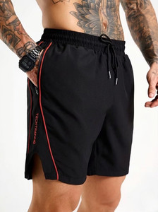 coastal clothier Solid Men Black Gym Shorts