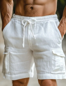 METRONAUT Men Shorts Casual Solid Men White Casual Shorts, Beach Shorts
