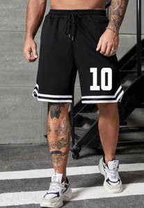 Bellwit Printed Men Black Casual Shorts