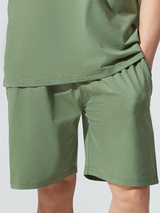 MANIAC Solid Men Green Bermuda Shorts