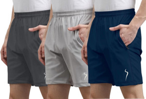 karwa Solid Men Multicolor Sports Shorts