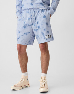 GAP Tie & Dye Men Light Blue Basic Shorts