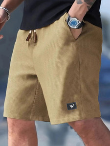 Darshana Creation Self Design Men Reversible Gold Regular Shorts