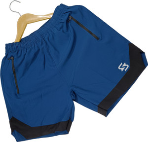 Sportinger पुरुषों के लिए सॉलिड नीला रनिंग शॉर्ट्स, कम्प्रेशन शॉर्ट्स, जिम शॉर्ट्स, सायक्लिंग शॉर्ट्स