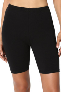 Omikka Solid Women Black Cycling Shorts