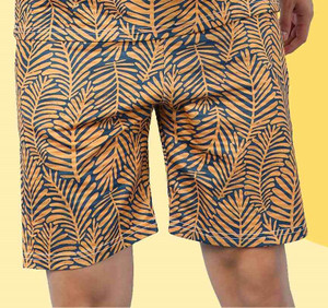 INDICLUB Self Design Men Multicolor Casual Shorts