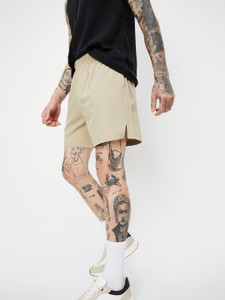 MAX Solid Men Beige Basic Shorts