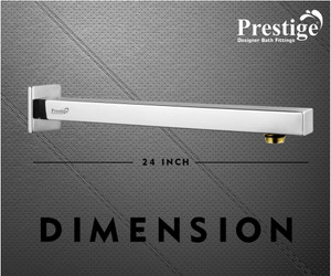 प्रेस्टीज EXTRA HEAVY ( PREMIUM ) 24inch Arm Rod With Brass Thread शावर हैड